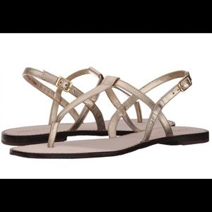Lilly Pulitzer Gold Jackie Sandals